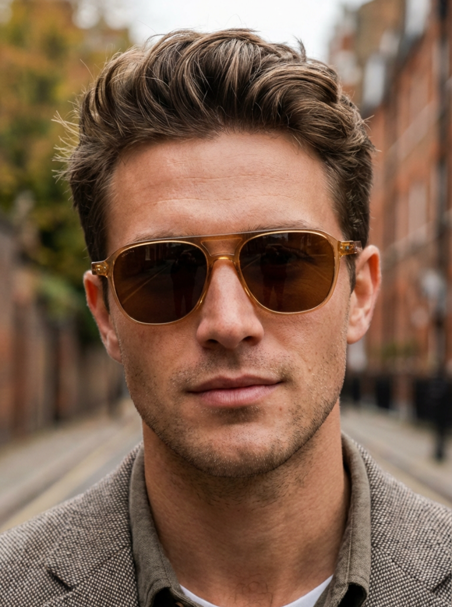 Boléro Zephyr — Retro Acetate Aviator Sunglasses