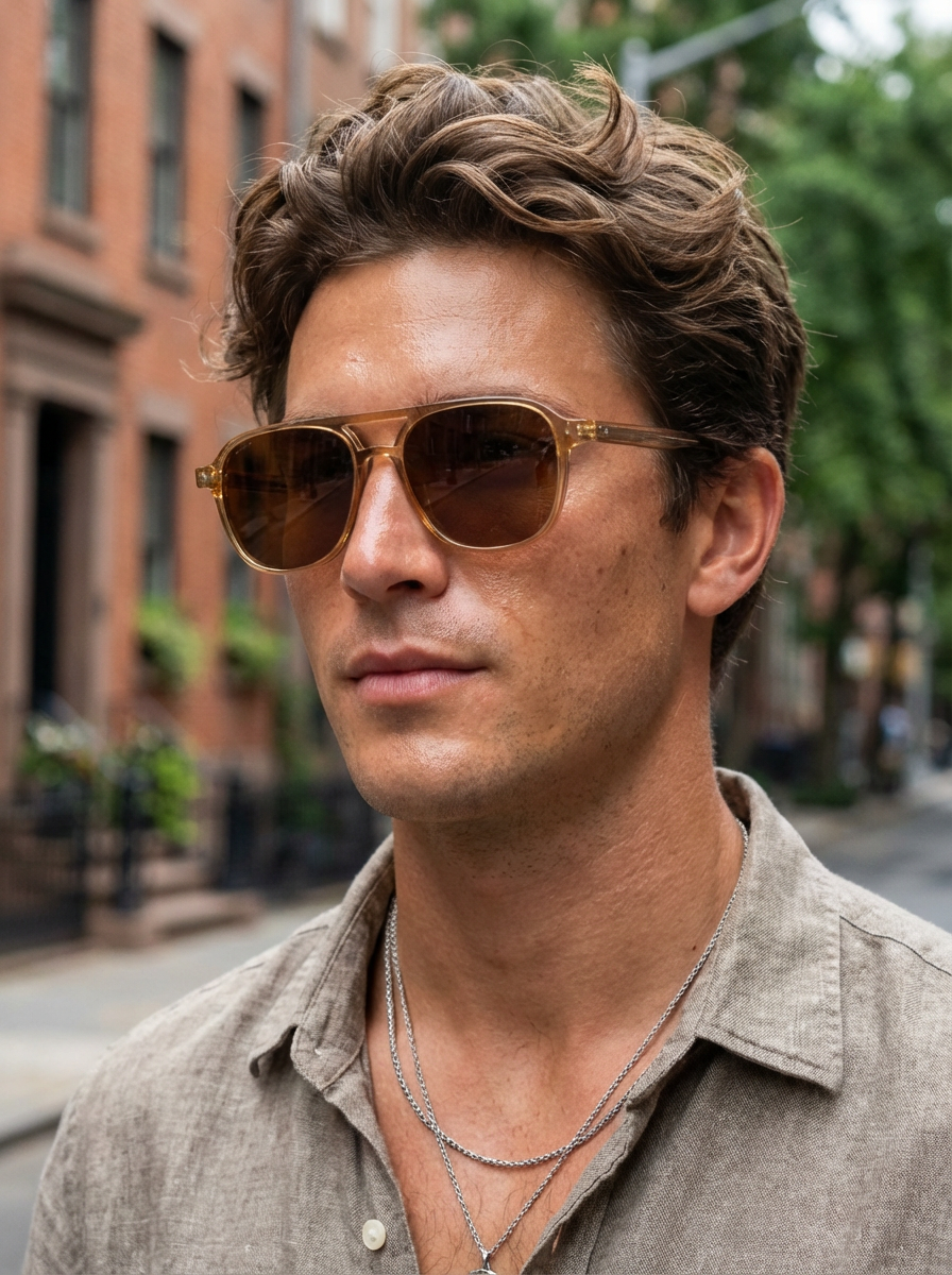 Boléro Zephyr — Retro Acetate Aviator Sunglasses