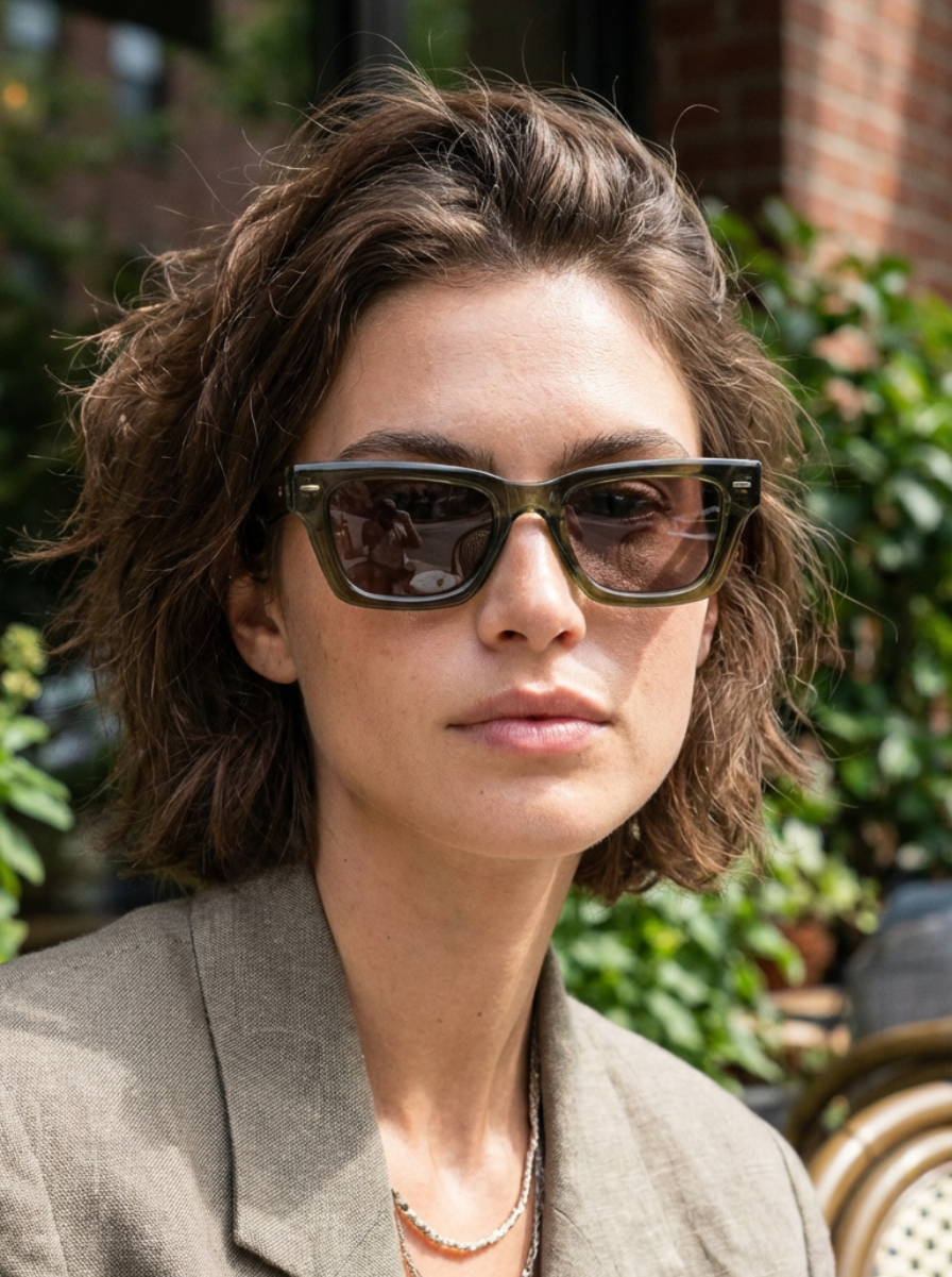 Boléro Knox — Bold Square Wayfarer Sunglasses, Glossy Black