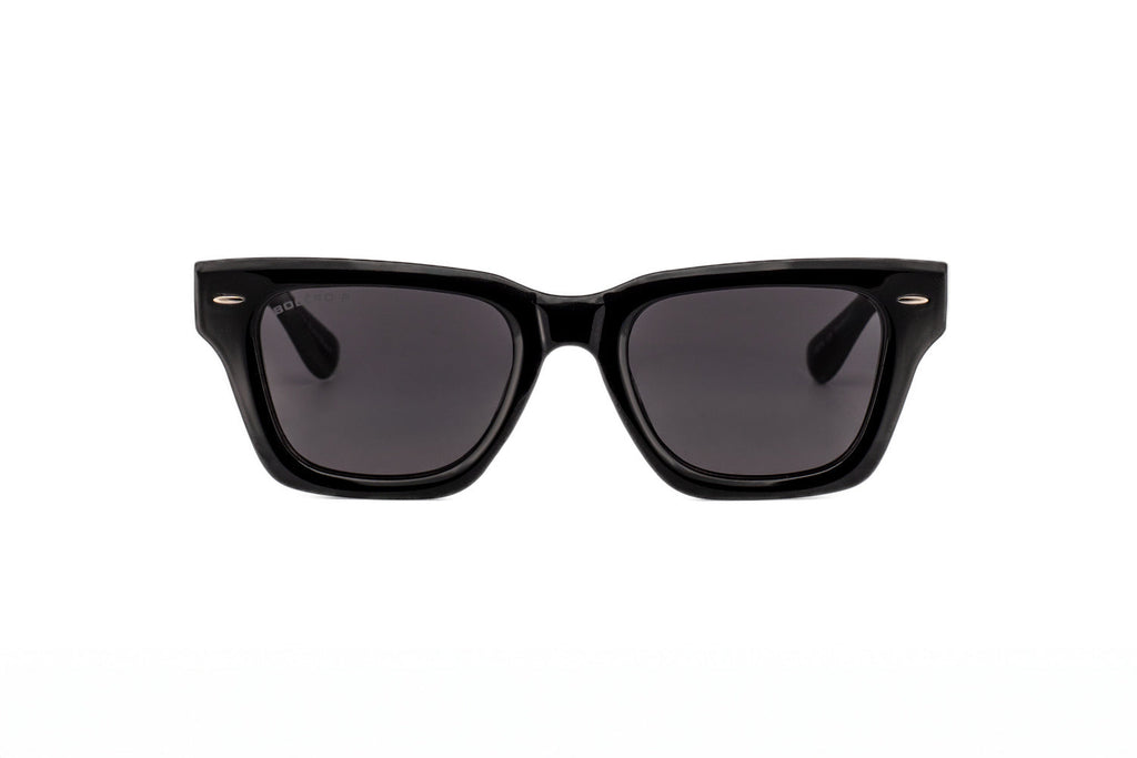 Boléro Knox — Bold Square Wayfarer Sunglasses, Glossy Black
