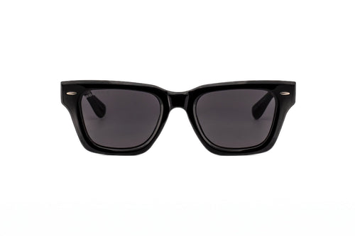 Boléro Knox — Bold Square Wayfarer Sunglasses, Glossy Black