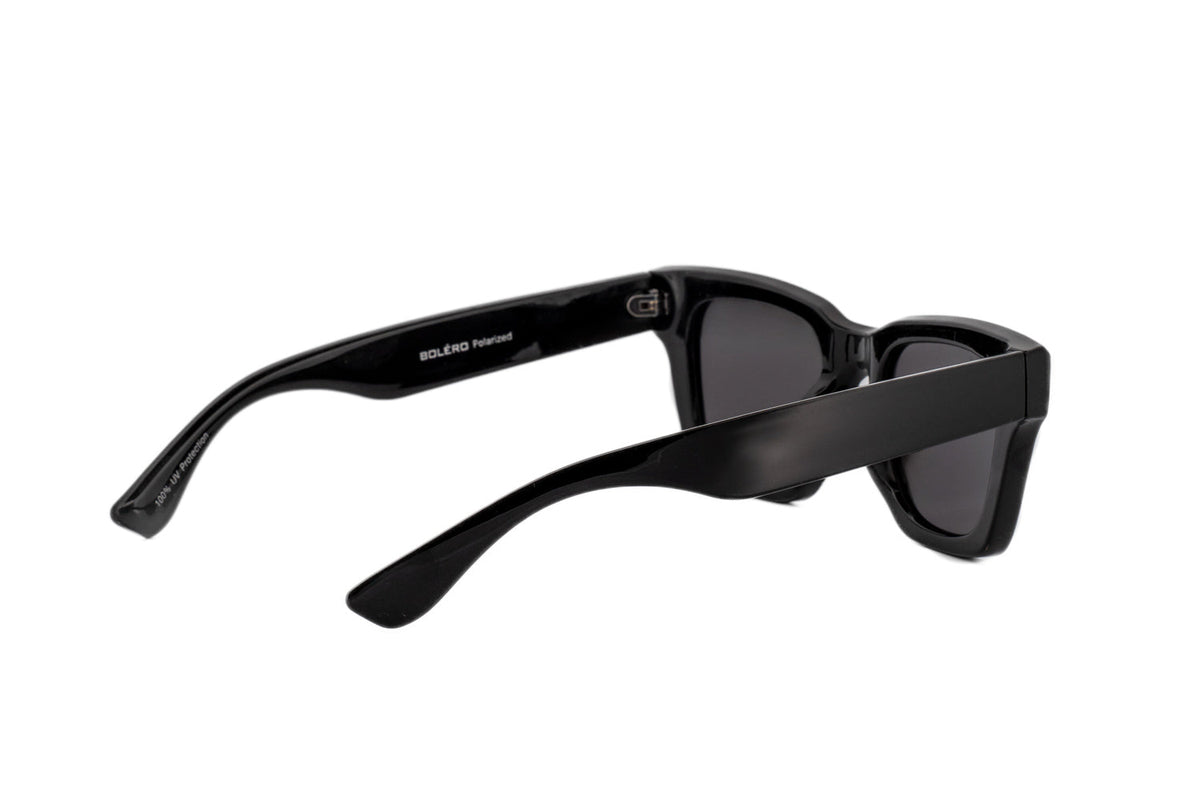 Boléro Knox — Bold Square Wayfarer Sunglasses, Glossy Black