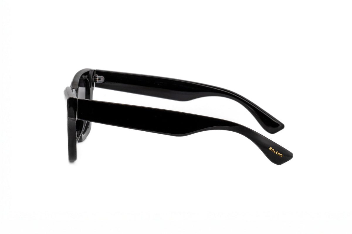 Boléro Knox — Bold Square Wayfarer Sunglasses, Glossy Black