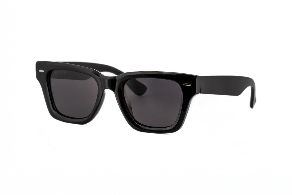 Boléro Knox — Bold Square Wayfarer Sunglasses, Glossy Black